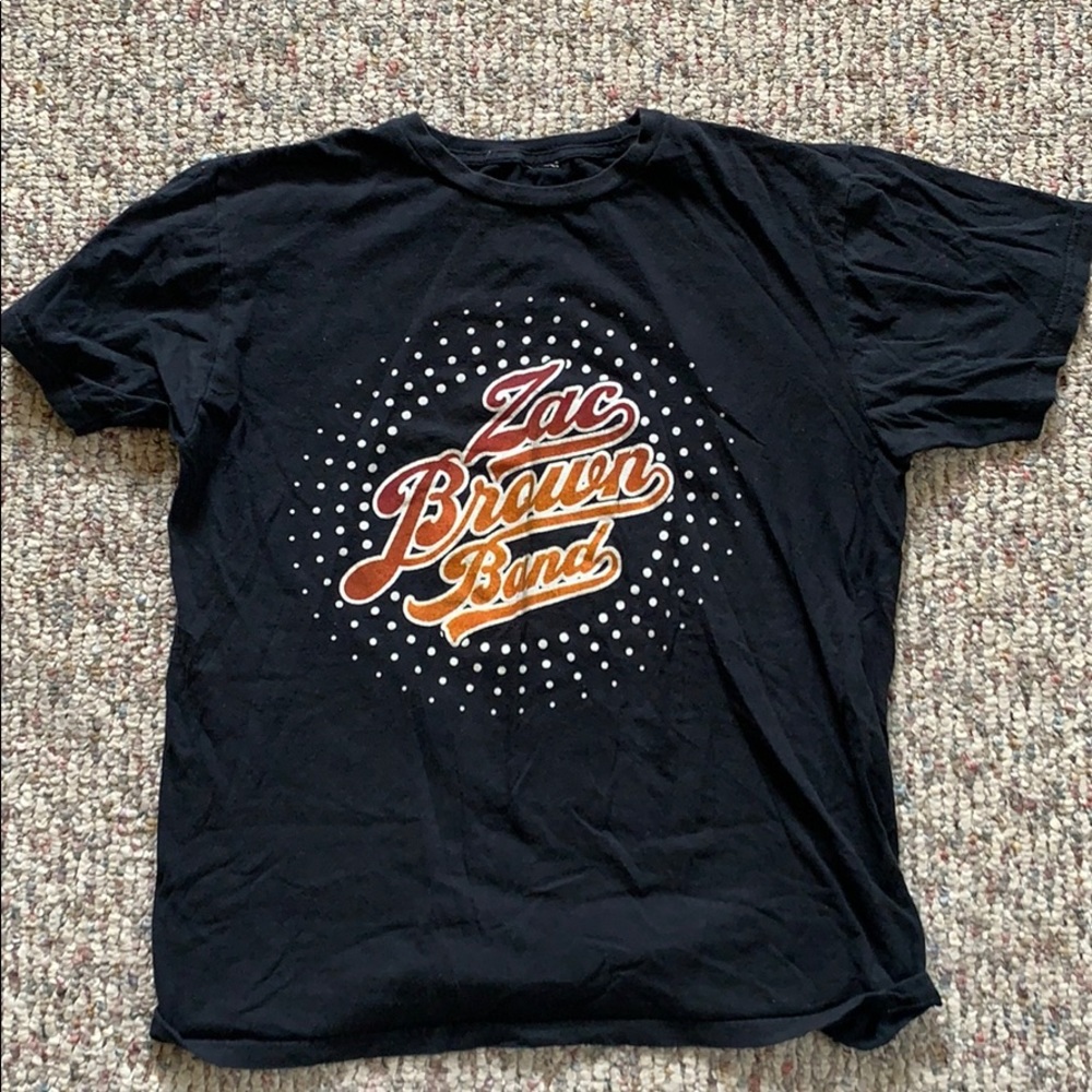 Zac Brown Band 2014 concert black tee